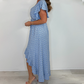 🔥Summer Day Hot Sale 49% OFF🔥Women's Resort Style V-Neck Polka Dot Ruffle Sleeve Dress
