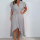 🔥Summer Day Hot Sale 49% OFF🔥Women's Resort Style V-Neck Polka Dot Ruffle Sleeve Dress