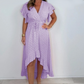 🔥Summer Day Hot Sale 49% OFF🔥Women's Resort Style V-Neck Polka Dot Ruffle Sleeve Dress