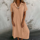 💕Last Day Promotion 49% OFF🔥Women’s Solid Color Short-Sleeve Dress⏳Free Shipping Only Today
