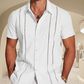 🌞2025 Summer New Arrivals 49% OFF🌸🔥Men's Cuba Guayabera Exquisite Hollow Embroidered Button Front Shirt