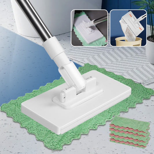 💥 Last day! 49% Off 💥Disposable Dust Mop with 4 Reusable Cloths