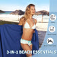 🏖️Summer Hot Sale 50% OFF🌞Sun Lounger Towel in Bag with Pockets Storage🌊
