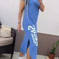 🌿Short Sleeve Side Slit Dress | Women's Loose Summer Essential💘Free Shipping