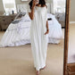 🔥Last Day Special 60% OFF💃Women's Off-Shoulder Batwing Sleeve Maxi Lounge Dress