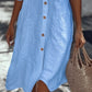 🔥Hot Sale 50% Off💥👗Casual Cotton Linen Shirt Dress