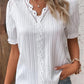 🩷Available in 10 colors❗💥V-Neck Plain Lace Elegant Shirt