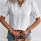 🩷Available in 10 colors❗💥V-Neck Plain Lace Elegant Shirt