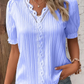 🩷Available in 10 colors❗💥V-Neck Plain Lace Elegant Shirt