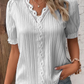 🩷Available in 10 colors❗💥V-Neck Plain Lace Elegant Shirt