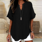 🌸Summer Hot Sale 60% OFF👕Fashion Loose Solid Color Short Sleeve Top