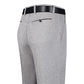 🔥2025 High-quality tailored trousers🔥Middle-aged And Elderly Ice Silk Linen Casual Suit Pants