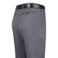 🔥2025 High-quality tailored trousers🔥Middle-aged And Elderly Ice Silk Linen Casual Suit Pants
