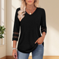 💥Last Day Special Sale 59% OFF💝2025 New Womens 3/4 Length Sleeve Tops Trendy V Neck T Shirts