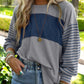 🍂Autumn New Arrival 50% OFF🔥Women’s Trendy Color Block Striped Long Sleeve T-Shirt