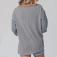 🍂Autumn New Arrival 50% OFF🔥Women’s Trendy Color Block Striped Long Sleeve T-Shirt