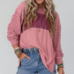 🍂Autumn New Arrival 50% OFF🔥Women’s Trendy Color Block Striped Long Sleeve T-Shirt