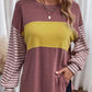 🍂Autumn New Arrival 50% OFF🔥Women’s Trendy Color Block Striped Long Sleeve T-Shirt