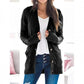 💐Autumn Big Sale-50% Off💕Women's Fall Casual Long Sleeve Button Down Open Front Cable Knit Cardigan