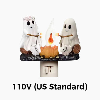Cute Ghost Campfire Decorative Night Light
