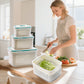 🔥Hot Sale 50％ OFF💝2 in 1 Draining Fresh-Keep Food Container