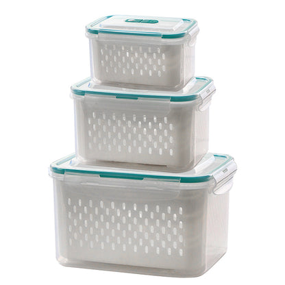 🔥Hot Sale 50％ OFF💝2 in 1 Draining Fresh-Keep Food Container