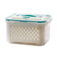 🔥Hot Sale 50％ OFF💝2 in 1 Draining Fresh-Keep Food Container