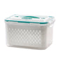 🔥Hot Sale 50％ OFF💝2 in 1 Draining Fresh-Keep Food Container