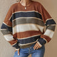 🍂Autumn Hot Sale 49% OFF🔥Women's Loose Striped Long-Sleeve Sweater