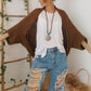 🍂Autumn Sale - 50% Off!💕🧶Women's Knitted Cocoon Shawl🧣
