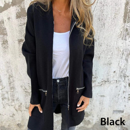 ⏳ Limited time 50% off! 💖Casual Fashion Long-Sleeve Zip-Up Hooded Sweatshirt Jacket