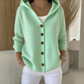 🌺Autumn Hot Sale 50% OFF✨Women Cotton Plain Long Sleeve Comfy Casual Cardigan