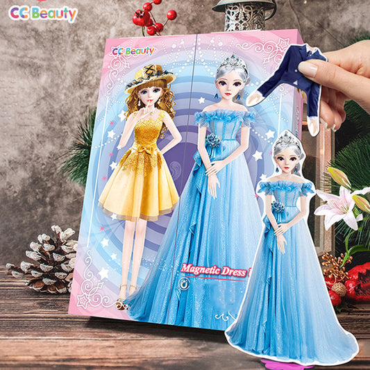 🎁Gift Idea Hot sale 49% OFF💗Magnetic Princess Dress Up Paper Doll Toy