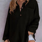 🔥Last Week Promotion 50% Off✨2025 New Women’s Loose Solid Color Waffle Knit Shirt Jacket