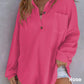 🔥Last Week Promotion 50% Off✨2025 New Women’s Loose Solid Color Waffle Knit Shirt Jacket