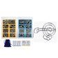 🎅Early Christmas Gift - 50% OFF🎄Metal Puzzle Ring Eight-Piece Blue Version Brain Teasers，Developing the human brain