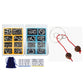 🎅Early Christmas Gift - 50% OFF🎄Metal Puzzle Ring Eight-Piece Blue Version Brain Teasers，Developing the human brain