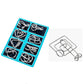 🎅Early Christmas Gift - 50% OFF🎄Metal Puzzle Ring Eight-Piece Blue Version Brain Teasers，Developing the human brain