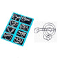 🎅Early Christmas Gift - 50% OFF🎄Metal Puzzle Ring Eight-Piece Blue Version Brain Teasers，Developing the human brain