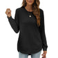 🍂Autumn Hot Sale 50% OFF🔥Women’s Solid High Low Hem Long-Sleeve Tops