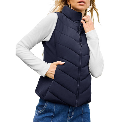 ❄️Autumn Hot Sale 50% OFF🔥Women's Warm Stand Collar Vest