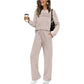🔥LAST DAY SALE 60% OFF✨💐Women's Crew Neck Top & Drawstring Pants Set