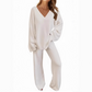 🎉This week's Special Sales - 50% OFF✨Women's V-Neck Long Sleeve Sweater & Pants Set
