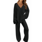 🎉This week's Special Sales - 50% OFF✨Women's V-Neck Long Sleeve Sweater & Pants Set