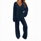 🎉This week's Special Sales - 50% OFF✨Women's V-Neck Long Sleeve Sweater & Pants Set
