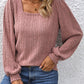 🍂Autumn Hot Sale 50% OFF🔥Women’s Square Neck Puff Sleeves Sweatshirt