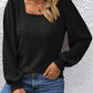 🍂Autumn Hot Sale 50% OFF🔥Women’s Square Neck Puff Sleeves Sweatshirt