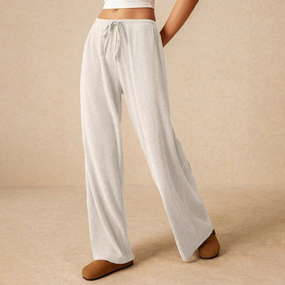 🎉 Last Day Promotion-50% OFF 🎉Women’s Casual Soft Wide-Leg Pants With Drawstring