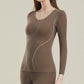 Women's Thermal Underwear Set with Shelf Bra
