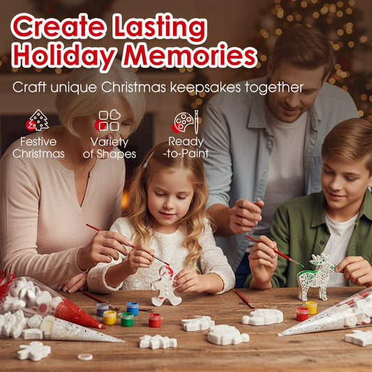 🎅Early Christmas Gift 50% OFF🎄DIY Christmas Ceramic Painting for Kids